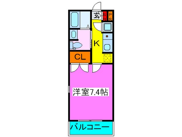 フォレシティ肥後橋の物件間取画像